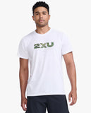 2XU Contender Tee Male White Motion
