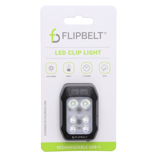 Flipbelt LED Clip Light - USB Rechargeable