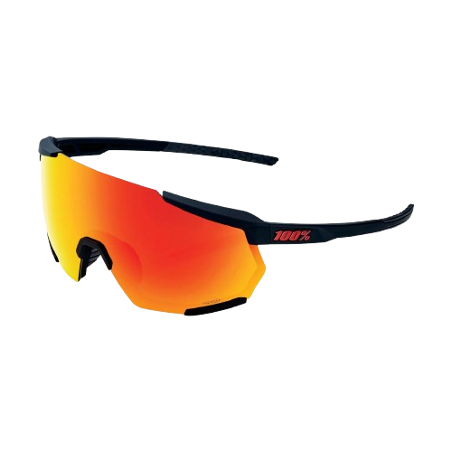 100% RACETRAP 3.0 Soft Tact Black Hiper Red Mirror