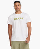 2XU Contender Tee Male White Motion